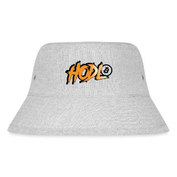HODL Bitcoin - Style Graffiti en Orange Noir - Bob recyclé Stanley/Stella - gris chiné - Devant