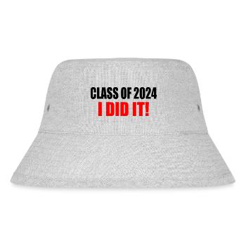 Class of 2024 - Stanley/Stella recycelter Bucket Hat - Grau meliert - Vorne