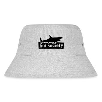hai society - Stanley/Stella recycelter Bucket Hat - Grau meliert - Vorne