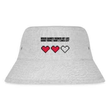 Extra Lives - Stanley/Stella recycelter Bucket Hat - Grau meliert - Vorne