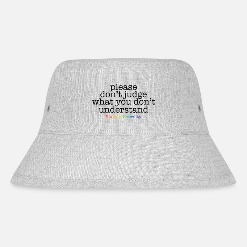 Neurodiversität - Stanley/Stella recycelter Bucket Hat - Grau meliert