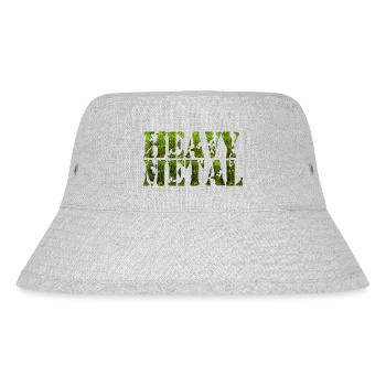 Heavy Metal Metal Band Retro Gitarre Bass - Stanley/Stella recycelter Bucket Hat - Grau meliert - Vorne