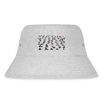 Fragezeichen/Question Mark - Stanley/Stella recycelter Bucket Hat - Grau meliert - Vorne