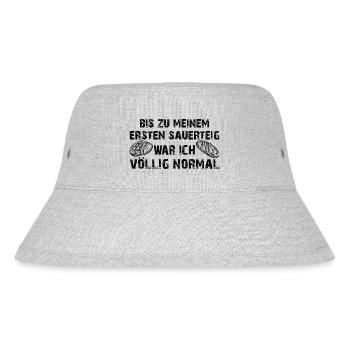 Mein erster Sauerteig - Brot selber backen - Stanley/Stella recycelter Bucket Hat - Grau meliert - Vorne