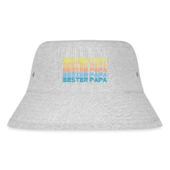Bester Papa - Stanley/Stella recycelter Bucket Hat - Grau meliert - Vorne