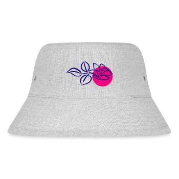 Flower Blume Pflanze - Stanley/Stella recycelter Bucket Hat - Grau meliert - Vorne