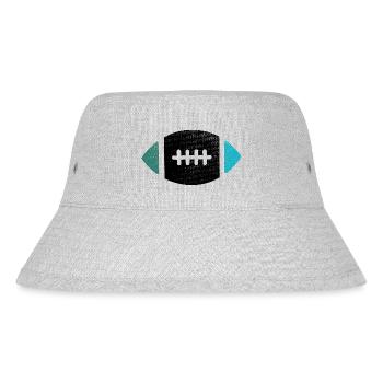 rugby rugbyball für echte rugbyspieler - Stanley/Stella recycelter Bucket Hat - Grau meliert - Vorne