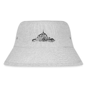 1bit Pixel Mont Saint Michel - Stanley/Stella recycelter Bucket Hat - Grau meliert - Vorne