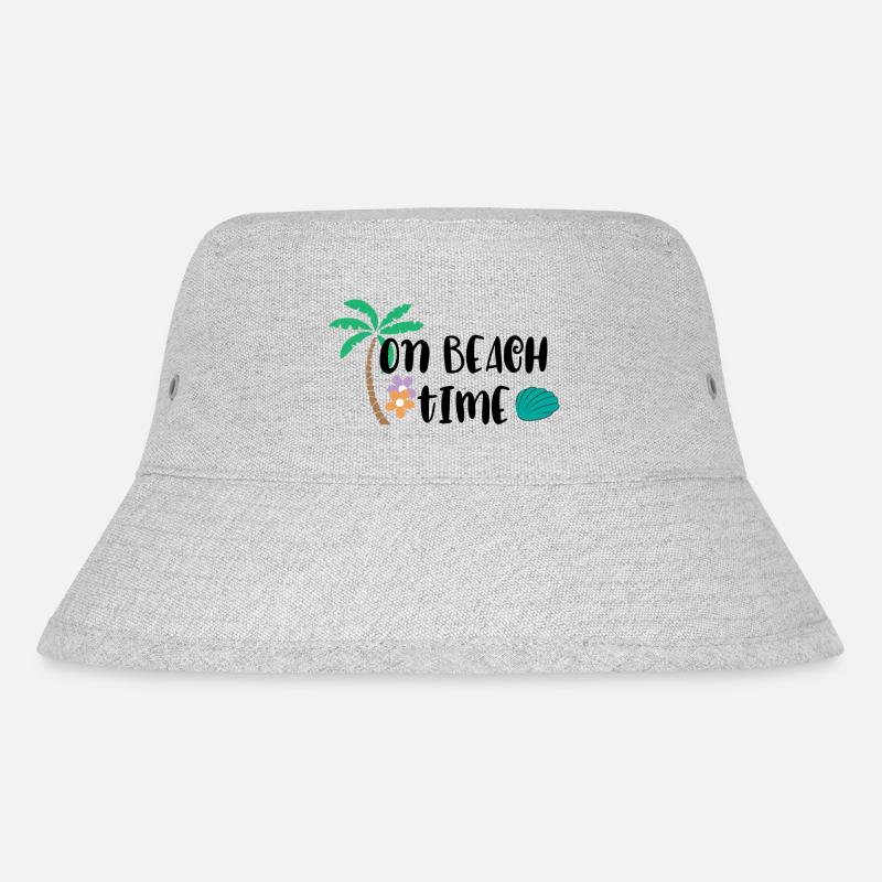 On Beach Time - Stanley/Stella recycelter Bucket Hat - Grau meliert
