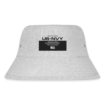 US NVY a - Stanley/Stella recycelter Bucket Hat - Grau meliert - Vorne