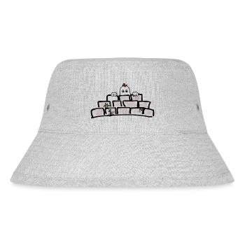 Kleines Gespenst - Stanley/Stella recycelter Bucket Hat - Grau meliert - Vorne