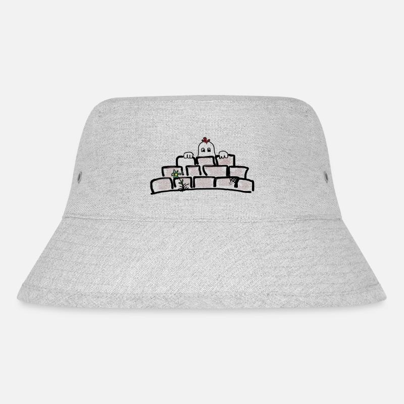 Little Ghost - Stanley/Stella Recycled Bucket Hat - heather grey