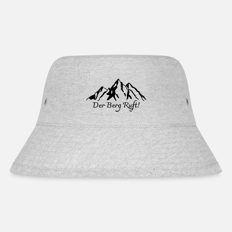 Der Berg Ruft! - Stanley/Stella recycelter Bucket Hat - Grau meliert