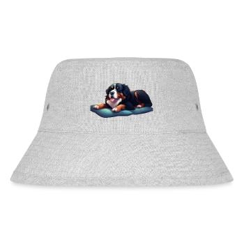 St. Bernard motif simple - Stanley/Stella Recycled Bucket Hat - heather grey - Front
