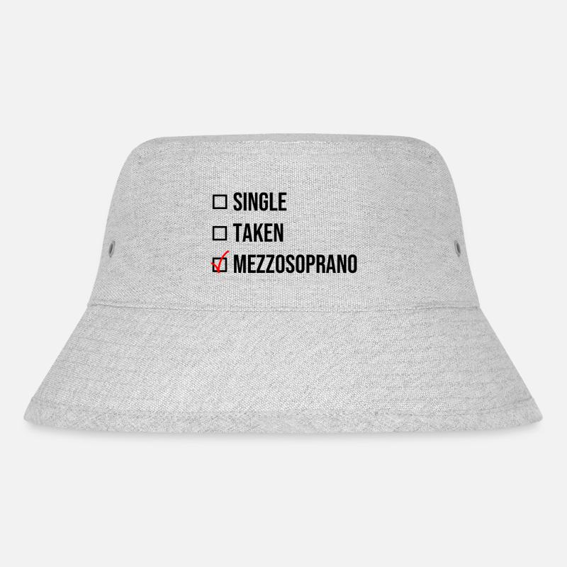 Single Taken Mezzosoprano schwarz Geschenk - Stanley/Stella recycelter Bucket Hat - Grau meliert