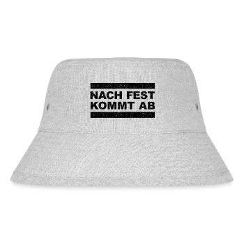 Nach Fest kommt ab! Lustiges Autoliebhaber Design - Stanley/Stella recycelter Bucket Hat - Grau meliert - Vorne