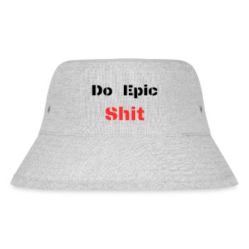 Do Epic Shit - Stanley/Stella recycelter Bucket Hat - Grau meliert - Vorne