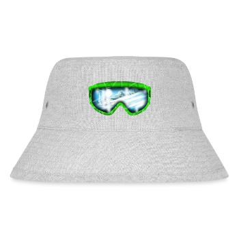 Gletscherblick Neon Goggle Design - Stanley/Stella recycelter Bucket Hat - Grau meliert - Vorne