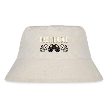 Ornithologe Papa - Baby verkünden - Stanley/Stella recycelter Bucket Hat - Naturweiß - Vorne
