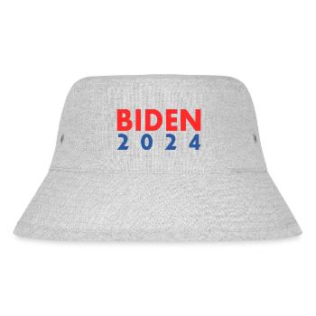 Joe biden 2024 - Stanley/Stella recycelter Bucket Hat - Grau meliert - Vorne