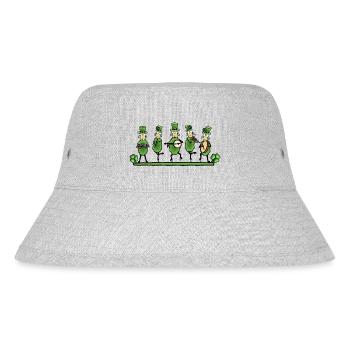 Irish Folk Band Music-making sheep - Stanley/Stella Recycled Bucket Hat - heather grey - Front