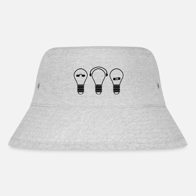 gluehbirne - Stanley/Stella recycelter Bucket Hat - Grau meliert