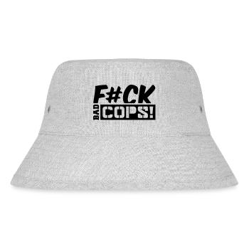 fck_bad_cops_cc1 - Stanley/Stella Recycled Bucket Hat - heather grey - Front