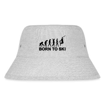 Evolution Ski - Stanley/Stella recycelter Bucket Hat - Grau meliert - Vorne