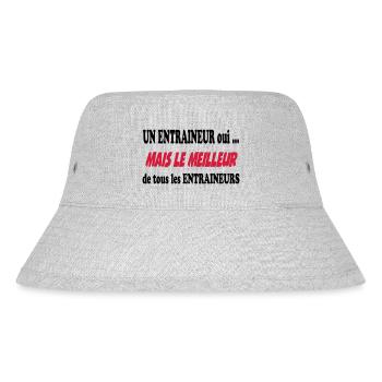 Un entraineur oui ... - Stanley/Stella recycelter Bucket Hat - Grau meliert - Vorne