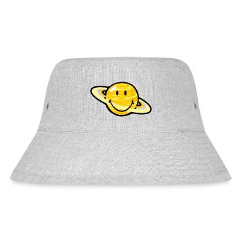 Smiley Saturn - Stanley/Stella Recycled Bucket Hat - heather grey - Front