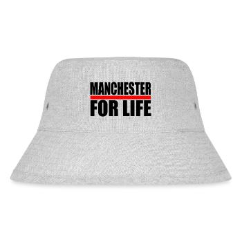 Manchester - Stanley/Stella recycelter Bucket Hat - Grau meliert - Vorne