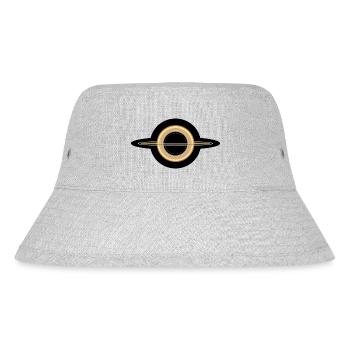 Schwarzes Loch - Stanley/Stella recycelter Bucket Hat - Grau meliert - Vorne