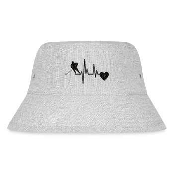 Eishockey Wintersport Eishockeyteam Geschenk - Stanley/Stella Recycled Bucket Hat - heather grey - Front