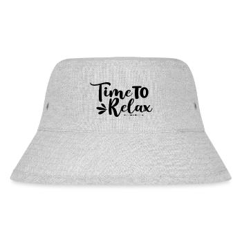 Time To Relax - Stanley/Stella recycelter Bucket Hat - Grau meliert - Vorne