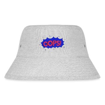 OOPS blue pink - Stanley/Stella Recycled Bucket Hat - heather grey - Front