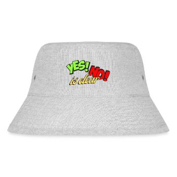 Ja Ne, is klar - Yes Now is Clear - Stanley/Stella recycelter Bucket Hat - Grau meliert - Vorne