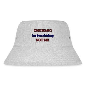 Piano 05 - Stanley/Stella Recycled Bucket Hat - heather grey - Front