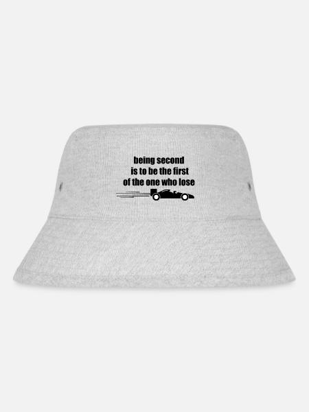racing quote / Rennfahrern Zitat Design - Stanley/Stella recycelter Bucket Hat - Grau meliert
