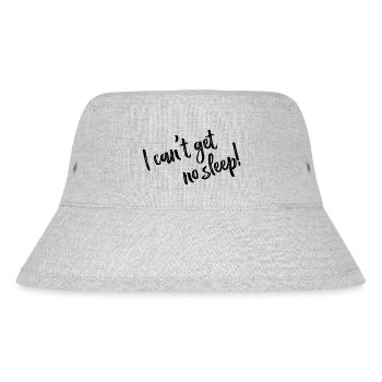 I can't get no sleep - Lyrics black - Stanley/Stella recycelter Bucket Hat - Grau meliert - Vorne