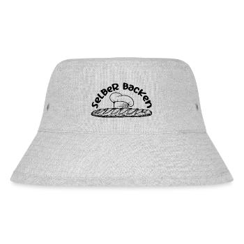 Selber backen Brot backen - Stanley/Stella recycelter Bucket Hat - Grau meliert - Vorne