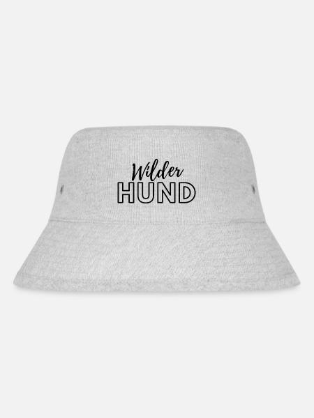 Wilder Hund - Stanley/Stella recycelter Bucket Hat - Grau meliert