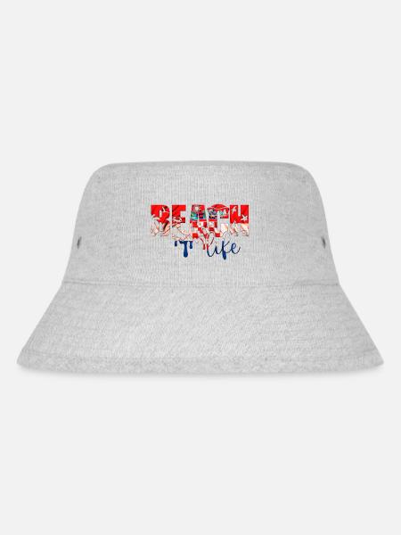 Dubrovnik kroatien hrvatska zrce beach party exyu - Stanley/Stella recycelter Bucket Hat - Grau meliert