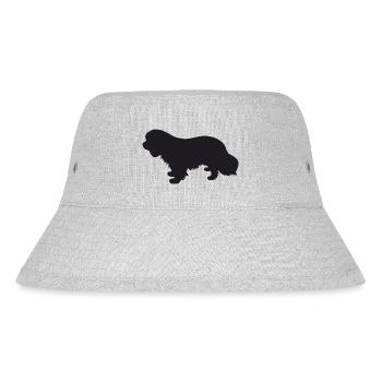 Cavalier King Charles Spaniel Silhouette - Stanley/Stella recycelter Bucket Hat - Grau meliert - Vorne