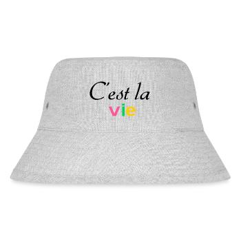C est la vie - Stanley/Stella recycelter Bucket Hat - Grau meliert - Vorne