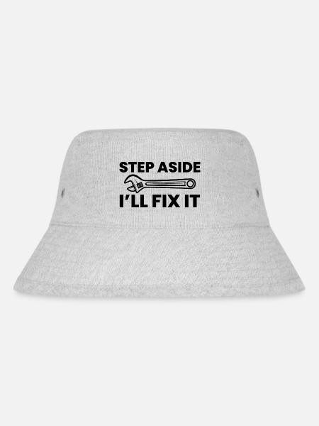 Handwerker Handyman Handwerk Werkzeug Baustelle - Stanley/Stella recycelter Bucket Hat - Grau meliert