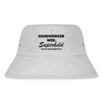 Handwerker Handyman Handwerk Werkzeug Baustelle - Stanley/Stella recycelter Bucket Hat - Grau meliert - Vorne