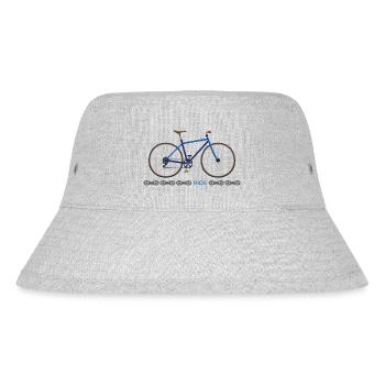 Bicycle "ride" Cyclist bike tour saddle up - Stanley/Stella Recycled Bucket Hat - heather grey - Front