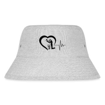 Paintball Airsoft - Stanley/Stella recycelter Bucket Hat - Grau meliert - Vorne