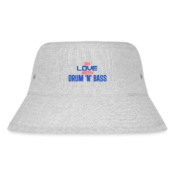 IN LOVE WITH DRUM AND BASS - Stanley/Stella recycelter Bucket Hat - Grau meliert - Vorne