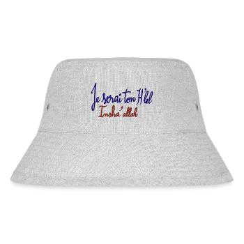 Vêtements hlel halal - Bob recyclé Stanley/Stella - gris chiné - Devant